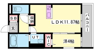 フォンターナ飾磨の物件間取画像